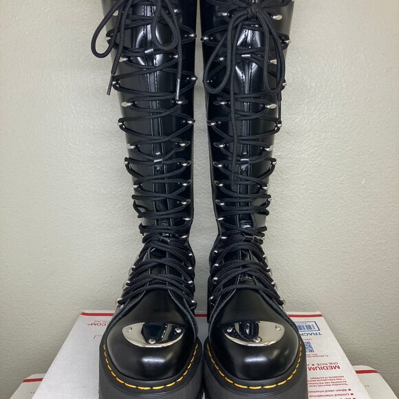 Dr. Martens 1b60 Max Lace LTT boots US 5.5 britain platform jadon aggy 1420 quad - Picture 4 of 15